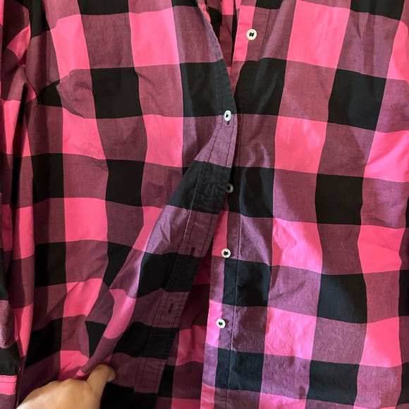 🌟 EUC-Lane Bryant Pink Black Buffalo Check- Sz 18 - Picture 6 of 7